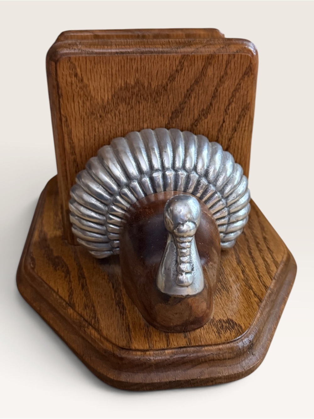 Vintage One Of A Kind Handmade Turkey Napkin Holder - Picture 4 of 6